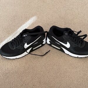 Nike Air Max Black and White Shoes